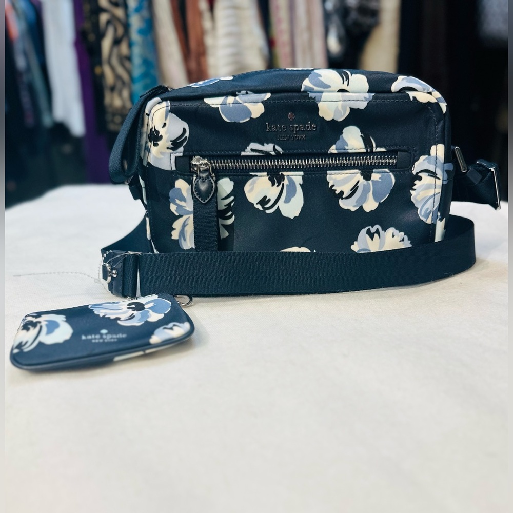 2 pc Kate Spade Floral Crossbody Bag
